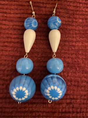 Blue Circles Earrings